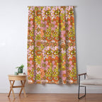 Spooky Groovy Flower Print Window Curtain Gallery Image 5