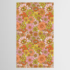 Spooky Groovy Flower Print Tablecloth Gallery Image 2