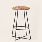 Spooky Groovy Flower Print Stool Gallery Image 1