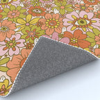 Spooky Groovy Flower Print Rug Gallery Image 4