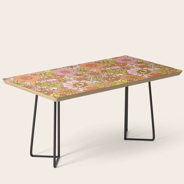 Spooky Groovy Flower Print Coffee Table Gallery Image 1