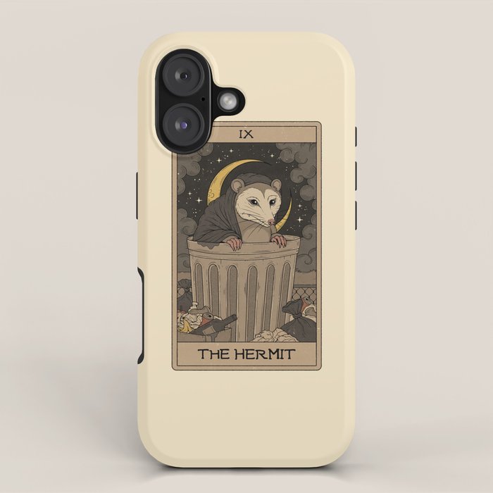 The Hermit - Possum Tarot iPhone Case Gallery Image 1