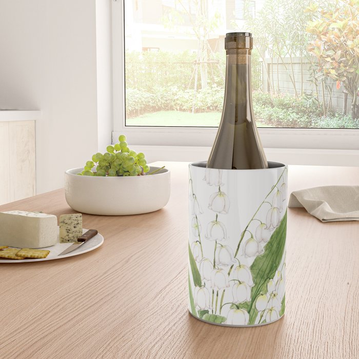 white lily of valley Wine Chiller Gallery Image 4