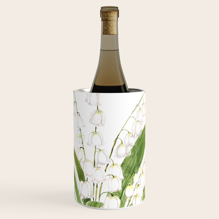 white lily of valley Wine Chiller Gallery Image 1