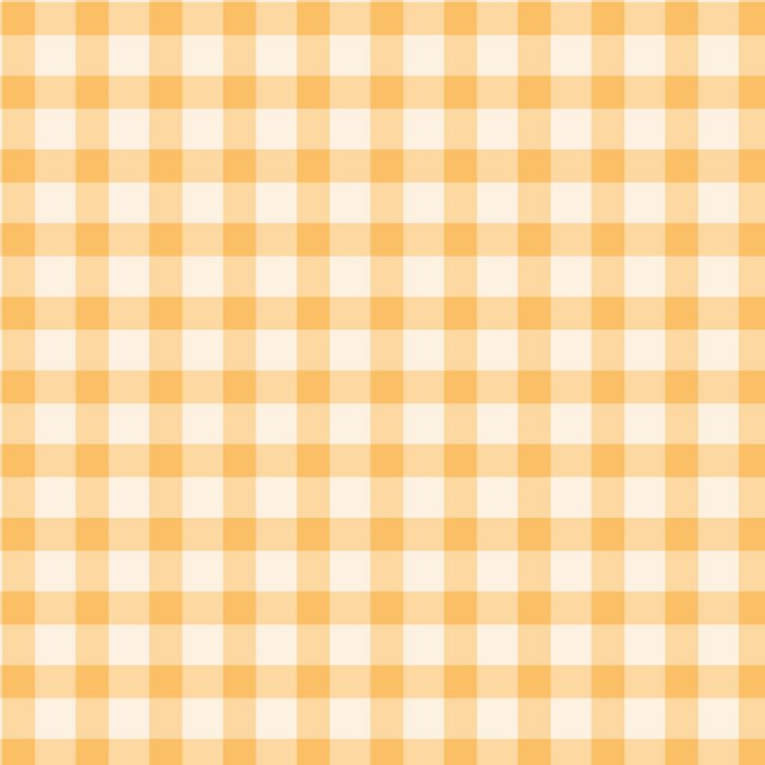 Gingham Checkered Patchwork in Orange Yellow. Coffee Mug Gallery Image 2