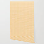 Gingham Checkered Patchwork in Orange Yellow. Wallpaper Gallery Image 2