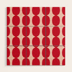 Cherry and Strawberry Cream Puff Bubble Chain Wood Wall Art Gallery Image 1