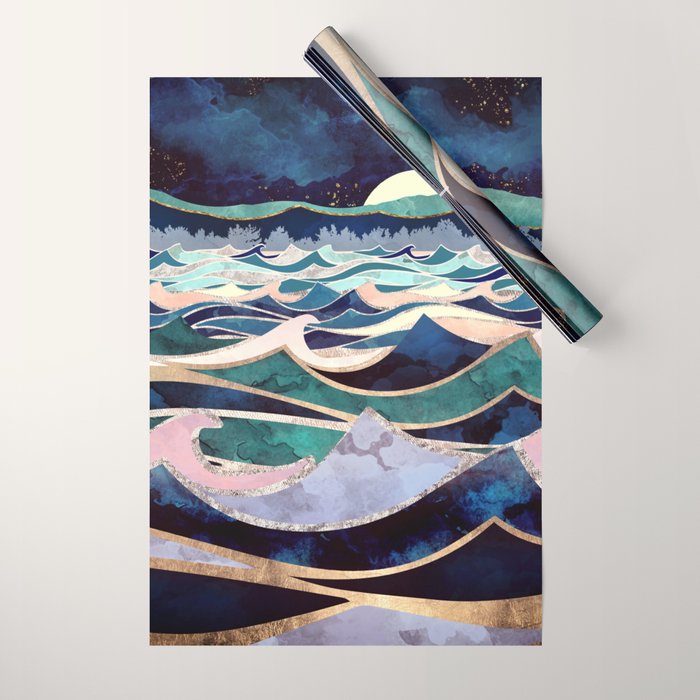 Moonlit Ocean Wrapping Paper Gallery Image 1