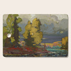 Tom Thomson Poplars by a Lake 1916 Canadian Landscape Artist Cutting Board Gallery Image 1