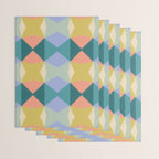  Mid-century Modern Geometric Pattern Wrapping Paper Gallery Image 3