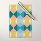  Mid-century Modern Geometric Pattern Wrapping Paper Gallery Image 1