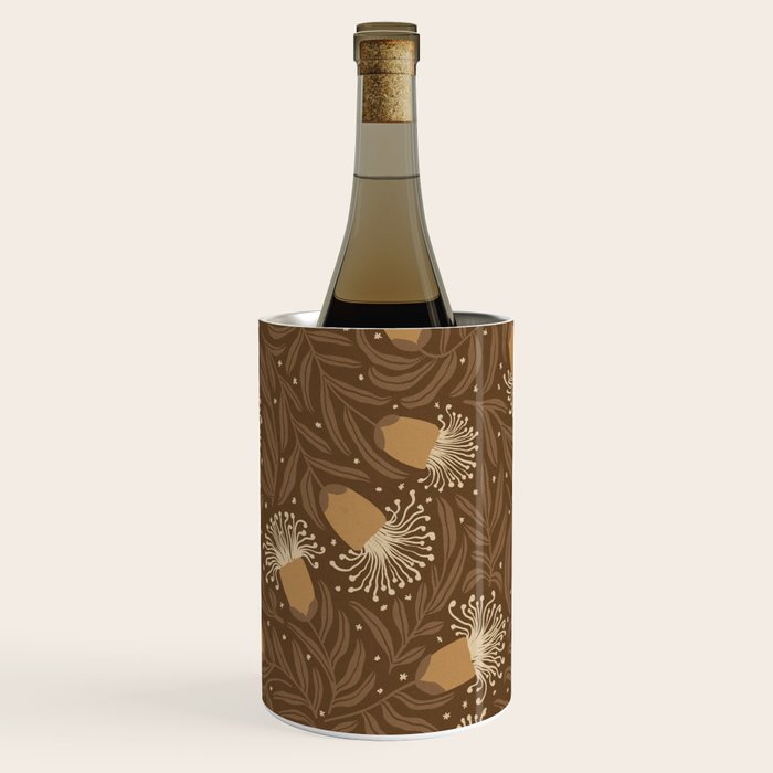 Whimsical Florals / Orange & Brown Wine Chiller Gallery Image 2