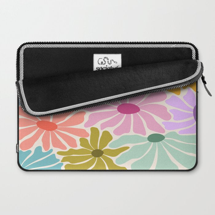 Colors of Joy - Groovy Flowers Laptop Sleeve Gallery Image 2