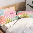 Colors of Joy - Groovy Flowers Pillow Sham Gallery Image 2