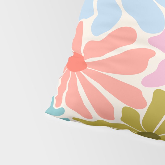 Colors of Joy - Groovy Flowers Pillow Sham Gallery Image 4