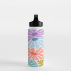 Colors of Joy - Groovy Flowers Water Bottle Gallery Image 3