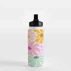 Colors of Joy - Groovy Flowers Water Bottle Gallery Image 2