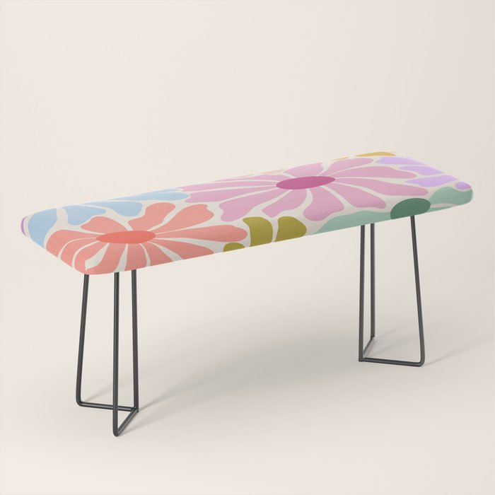Colors of Joy - Groovy Flowers Bench Gallery Image 1