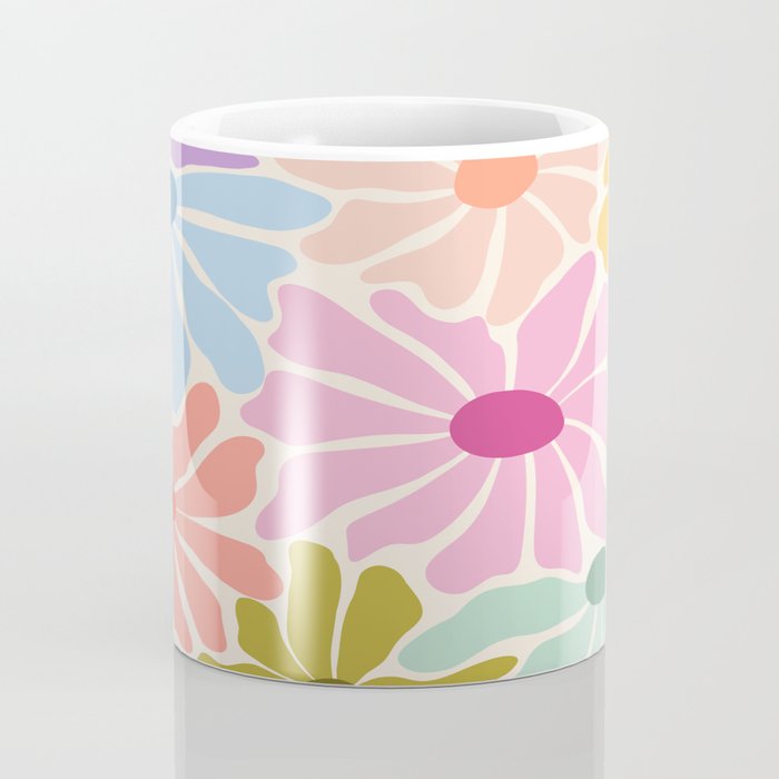 Colors of Joy - Groovy Flowers Coffee Mug Gallery Image 4