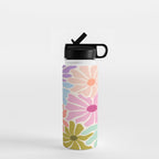 Colors of Joy - Groovy Flowers Water Bottle Gallery Image 1