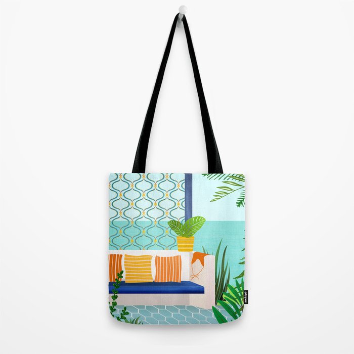 Sanctuary - Tropical Garden Villa Tote Bag Gallery Image 2