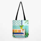 Sanctuary - Tropical Garden Villa Tote Bag Gallery Image 2