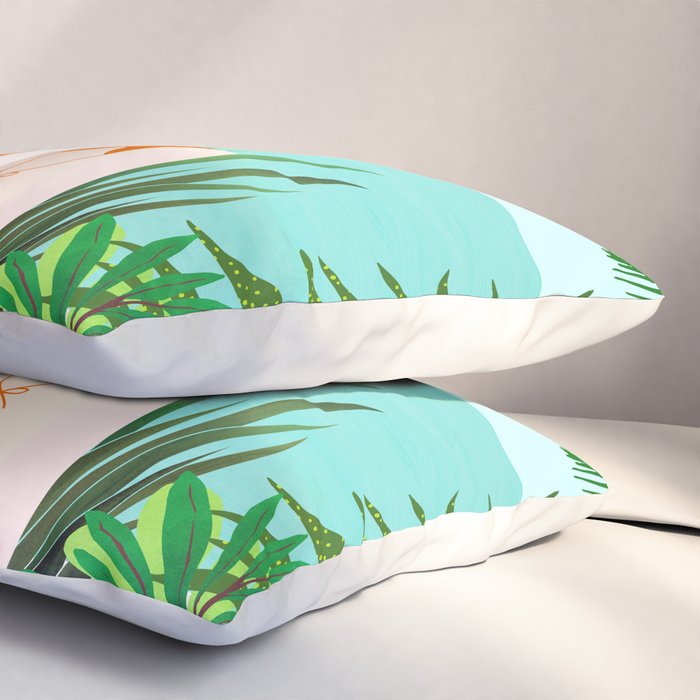 Sanctuary - Tropical Garden Villa Pillow Sham Gallery Image 3