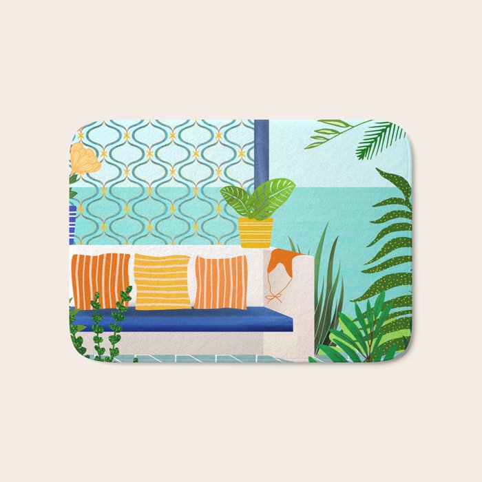 Sanctuary - Tropical Garden Villa Bath Mat Gallery Image 1