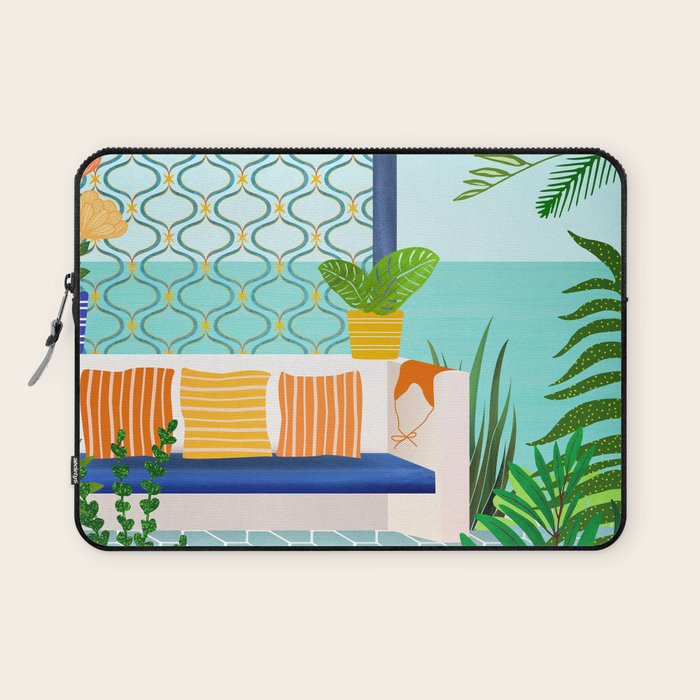Sanctuary - Tropical Garden Villa Laptop Sleeve Gallery Image 1