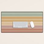 Gradient Arch XXVII Earthy Mid Century Modern Rainbow Desk Mat Gallery Image 1