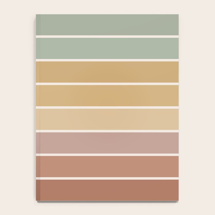 Gradient Arch XXVII Earthy Mid Century Modern Rainbow Notebook Gallery Image 4