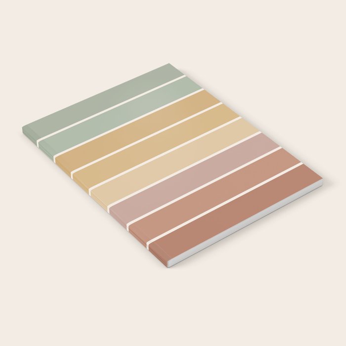 Gradient Arch XXVII Earthy Mid Century Modern Rainbow Notebook Gallery Image 2