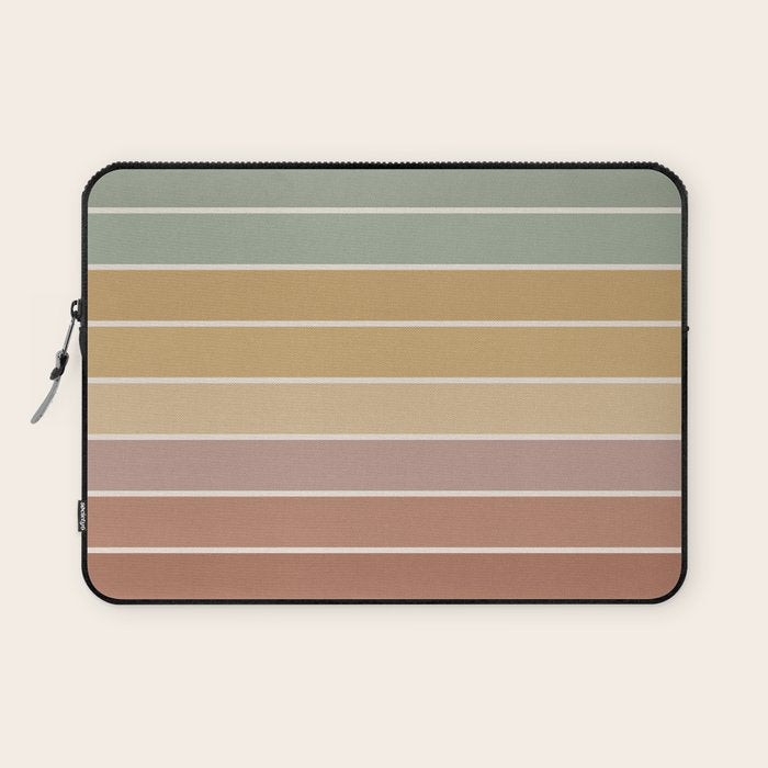 Gradient Arch XXVII Earthy Mid Century Modern Rainbow Laptop Sleeve Gallery Image 1