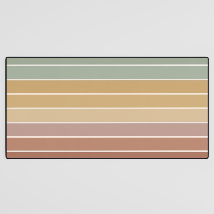 Gradient Arch XXVII Earthy Mid Century Modern Rainbow Desk Mat Gallery Image 3