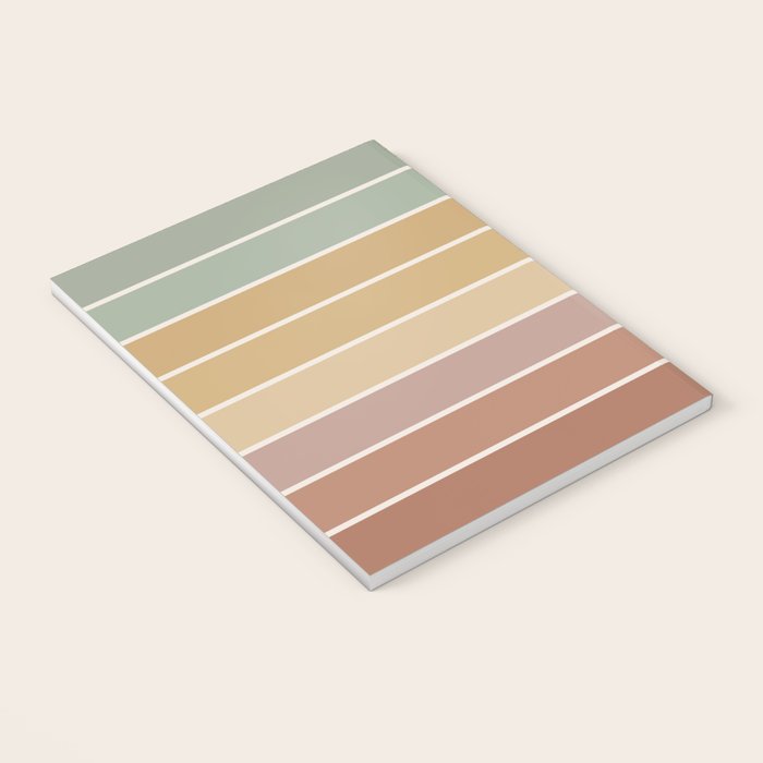 Gradient Arch XXVII Earthy Mid Century Modern Rainbow Notebook Gallery Image 3