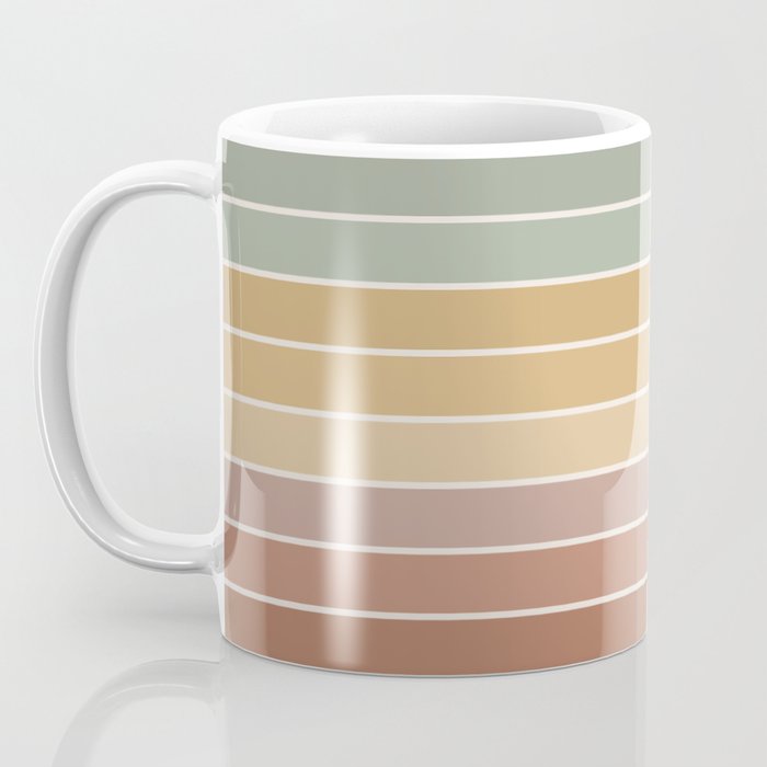 Gradient Arch XXVII Earthy Mid Century Modern Rainbow Coffee Mug Gallery Image 3