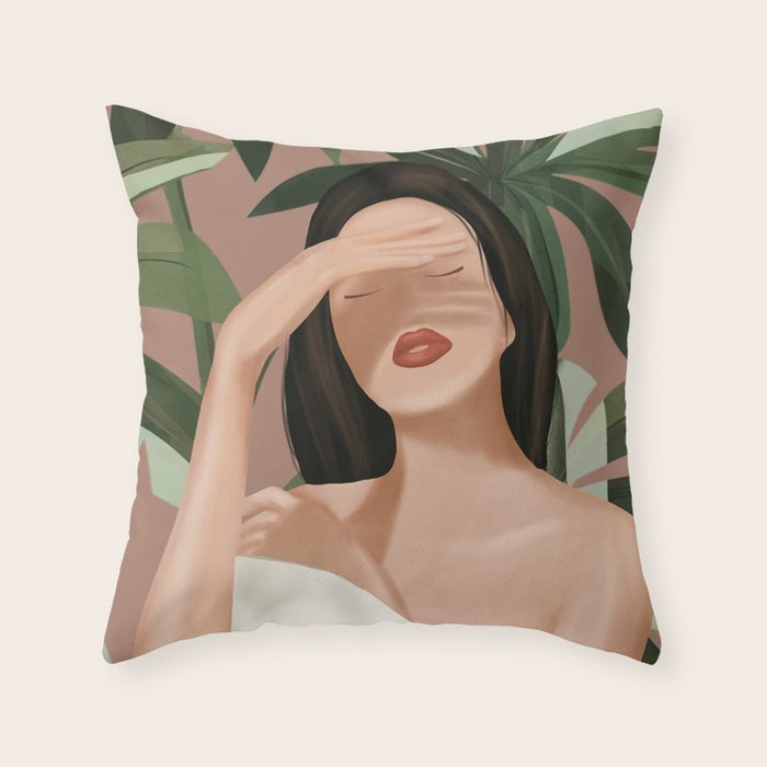 Gentle Beauty Throw Pillow Gallery Image 1