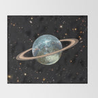 Saturn Disco II Throw Blanket Gallery Image 2