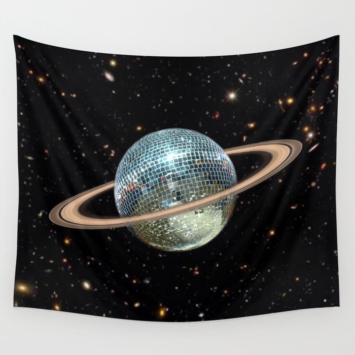 Saturn Disco II Wall Tapestry Gallery Image 4