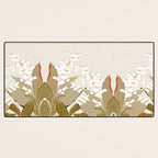 Flowers market: lily of the valley earthy toned Desk Mat Gallery Image 3