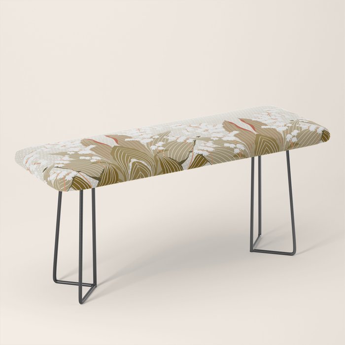 Flowers market: lily of the valley earthy toned Bench Gallery Image 1