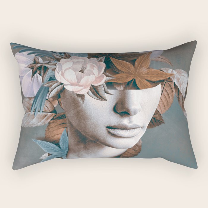 Floral Portrait 11 Rectangular Pillow Gallery Image 1