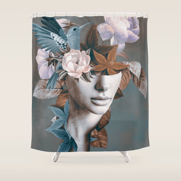 Floral Portrait 11 Shower Curtain Gallery Image 1