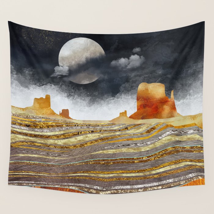 Metallic Desert Wall Tapestry Gallery Image 4