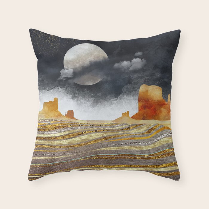 Metallic Desert Throw Pillow Gallery Image 6