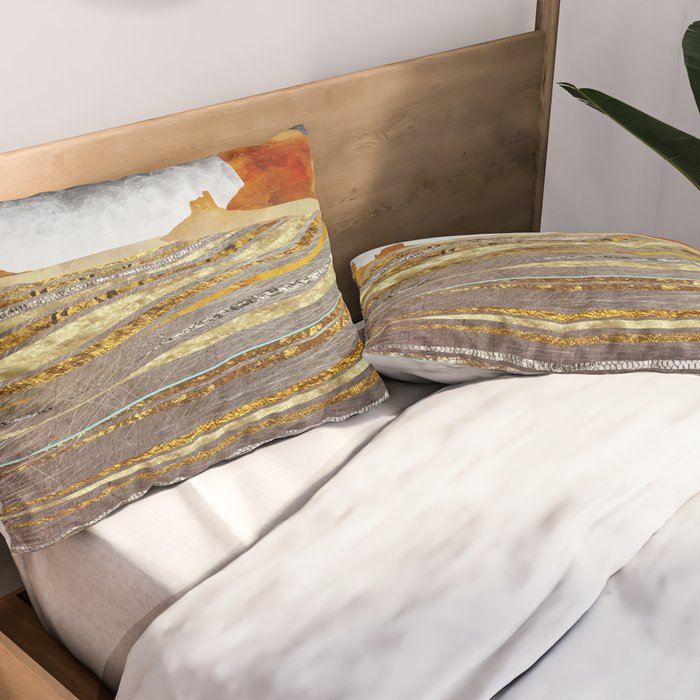 Metallic Desert Pillow Sham Gallery Image 2
