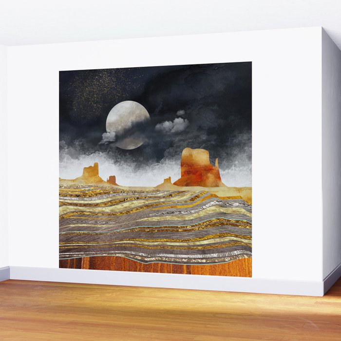 Metallic Desert Wall Mural Gallery Image 2