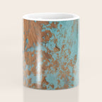 Tarnished in Teal and Copper Rust Coffee Mug Gallery Image 4
