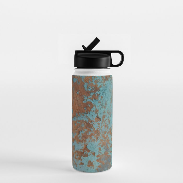 Tarnished in Teal and Copper Rust Water Bottle Gallery Image 1