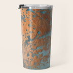 Tarnished in Teal and Copper Rust Travel Mug Gallery Image 3
